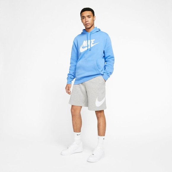 Nike Sportswear Club Fleece Shorts Men's Swoosh Graphic Athletic Grey BV2721-063 - Picture 3 of 12